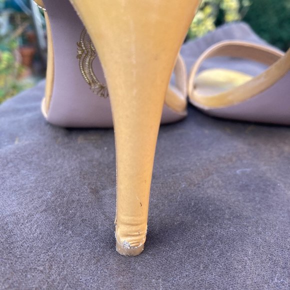 Elie Tahari Butterscotch Color Patent Sexy Heels with dustbag Size 37 Women's 7 - Picture 5 of 7
